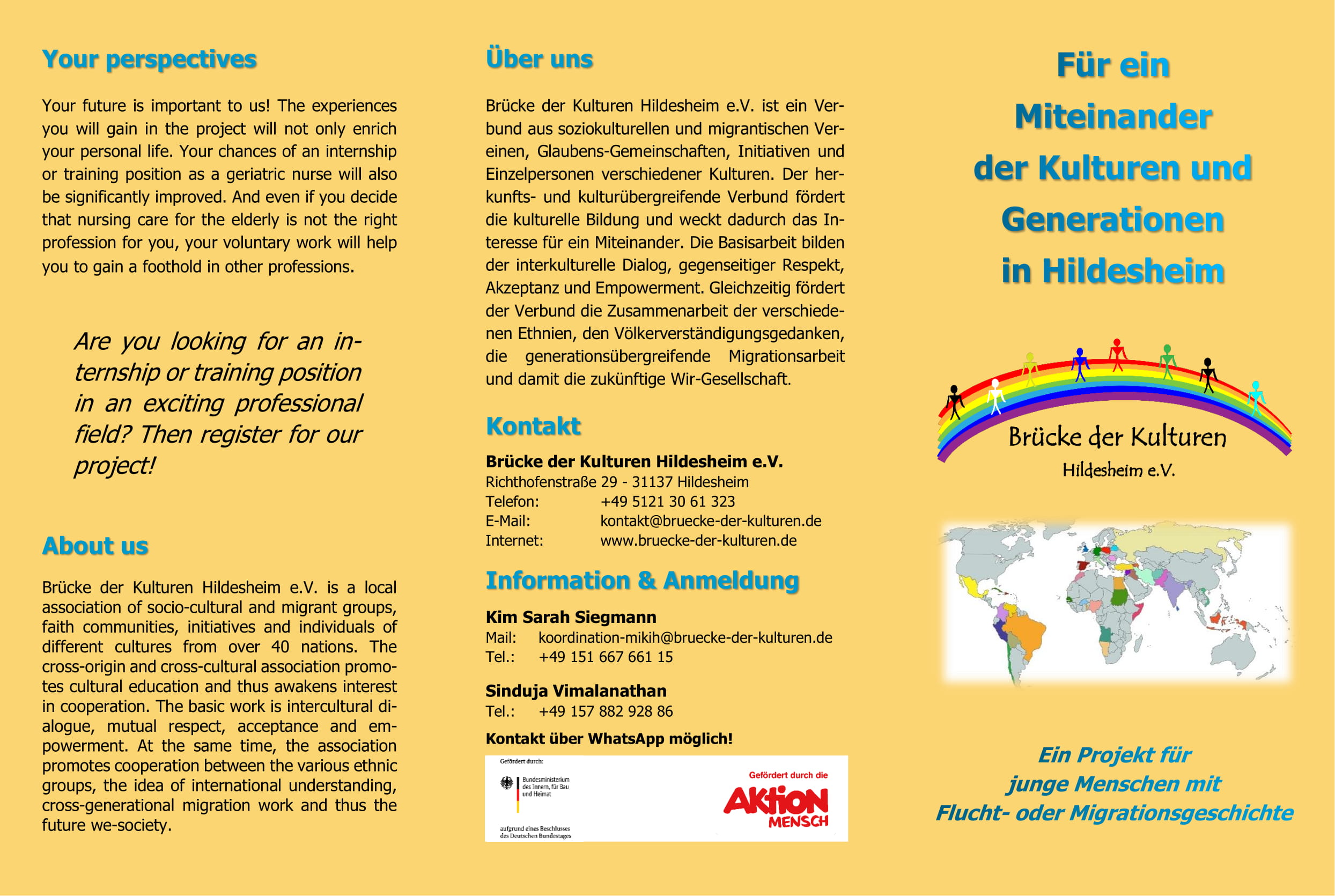 Seite 1 des Flyers MiKiH