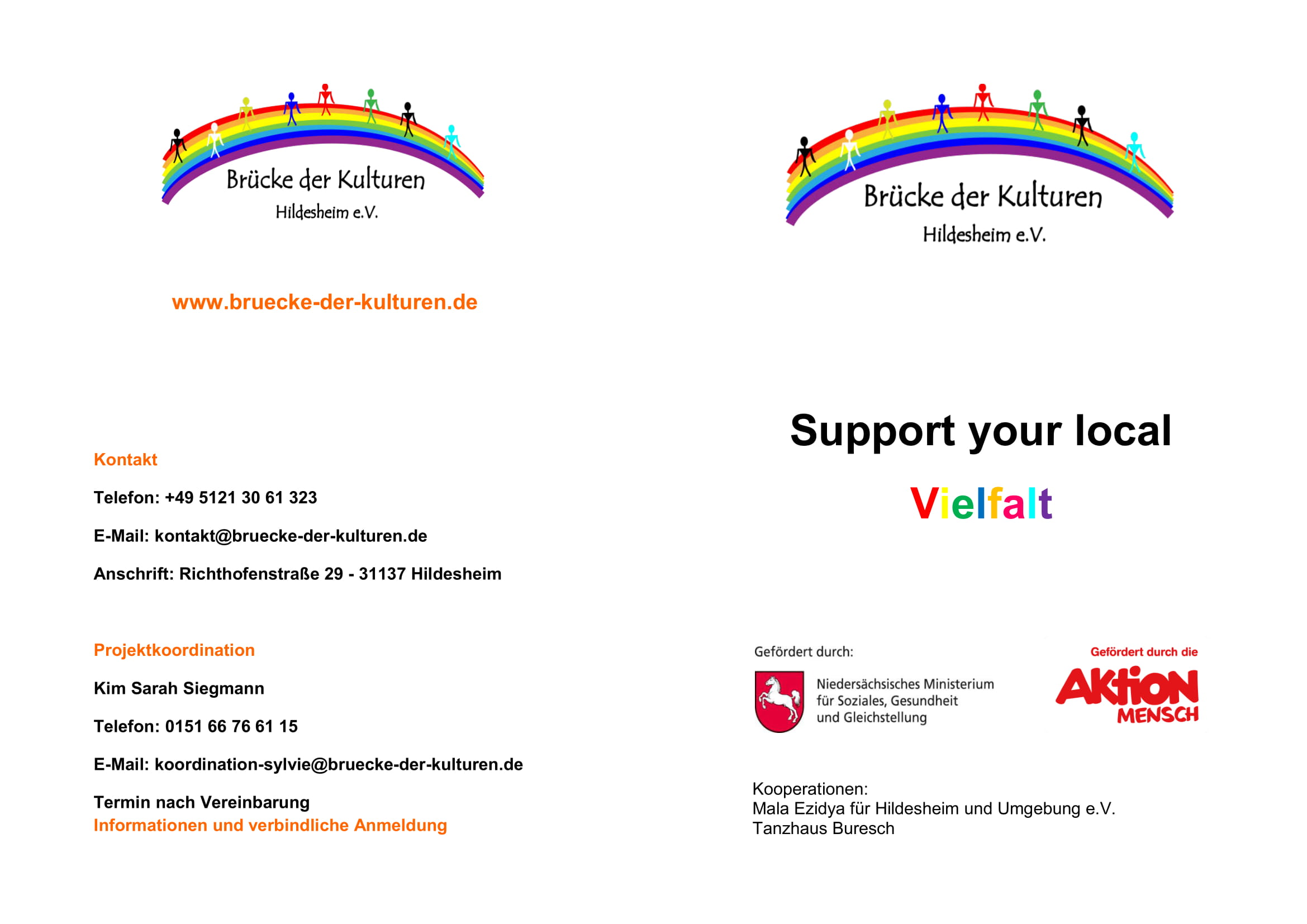 Seite 1 des Flyers zum Projekt SylVie