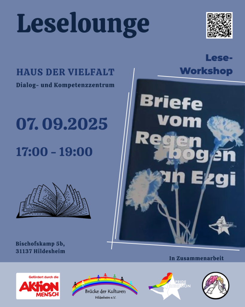 Flyer für die Leselounge am 07.09.2025