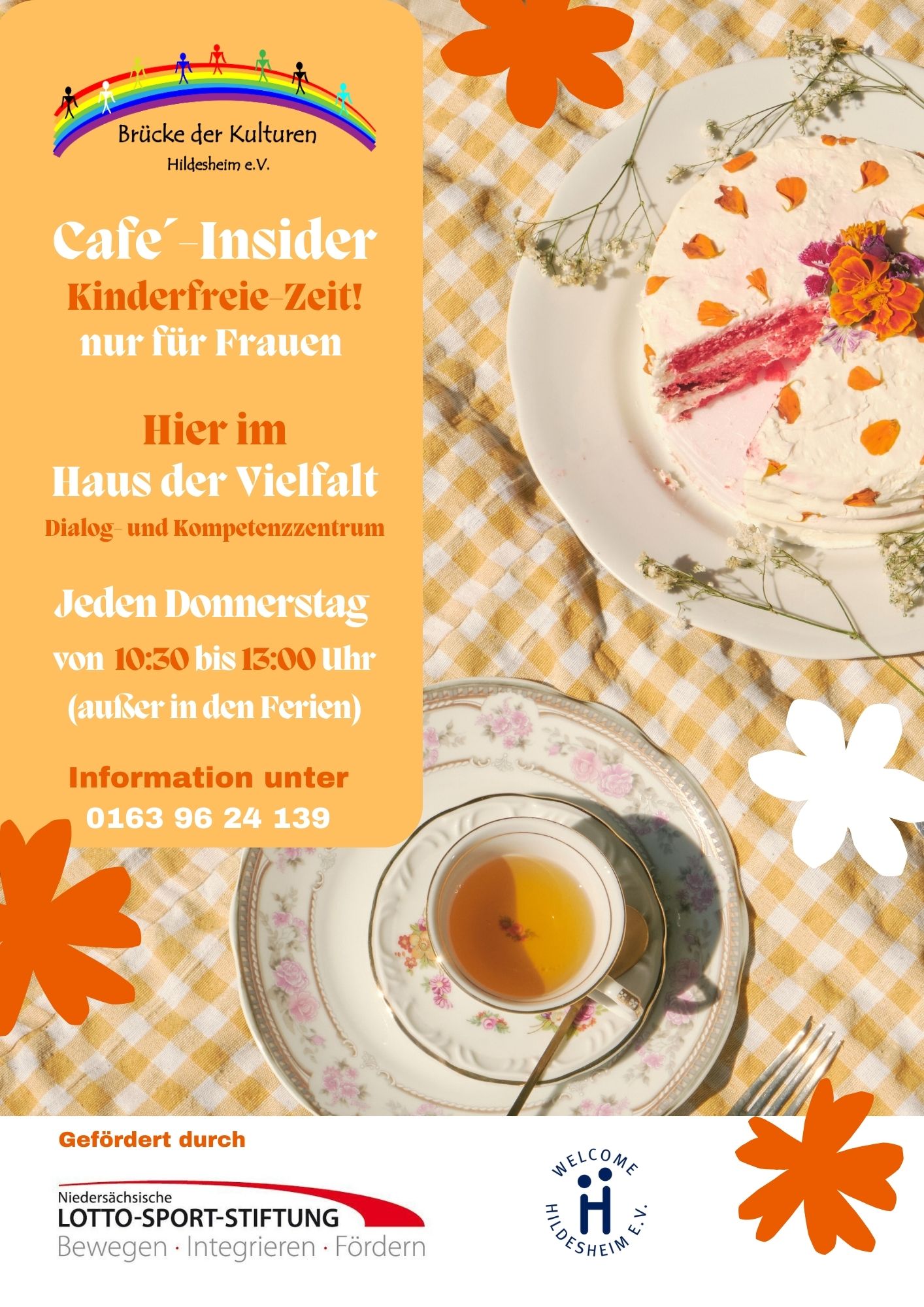 Flyer zum Angebot Café-Insider, nur für Frauen.