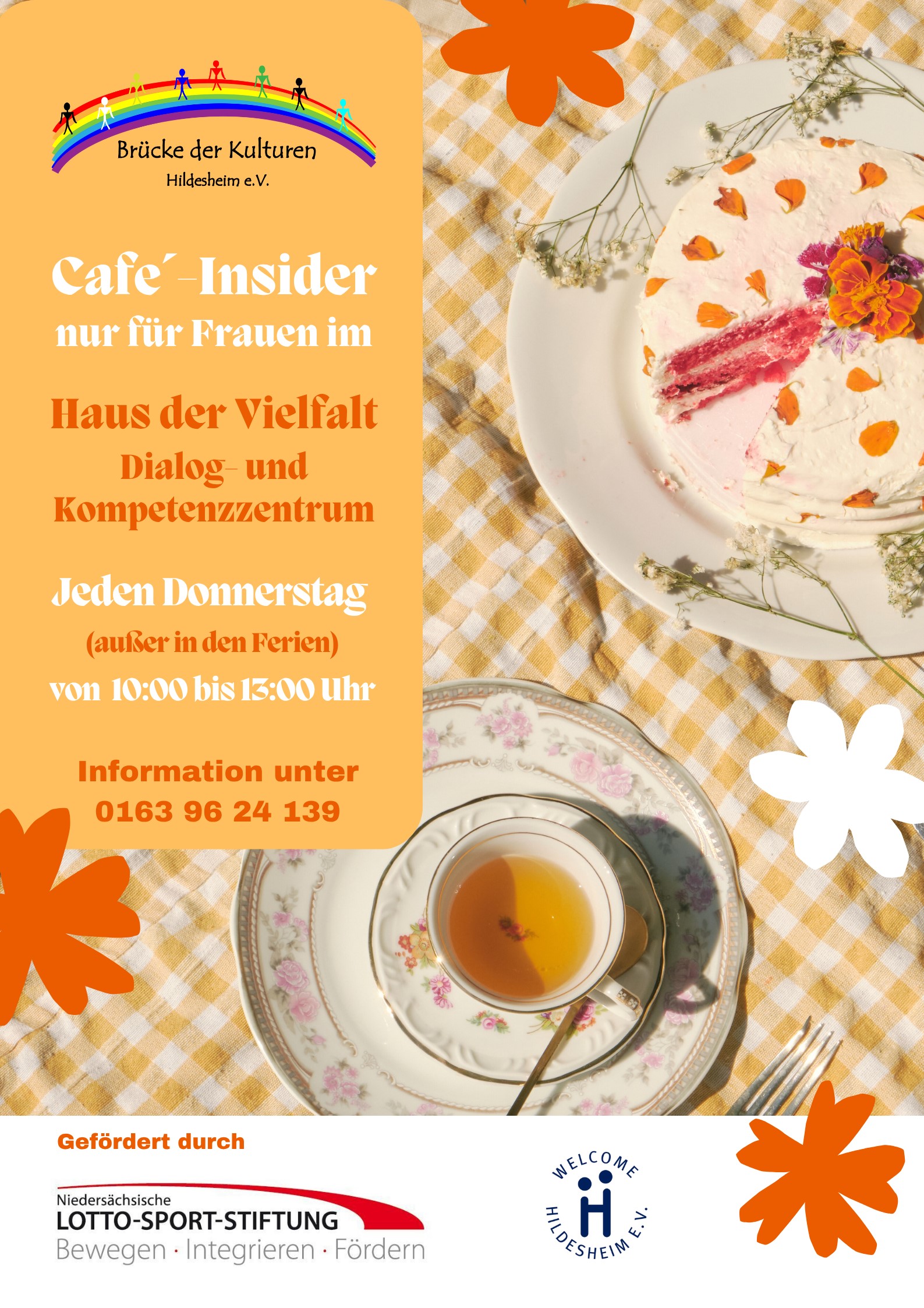 Flyer zum Angebot Café-Insider, nur für Frauen.