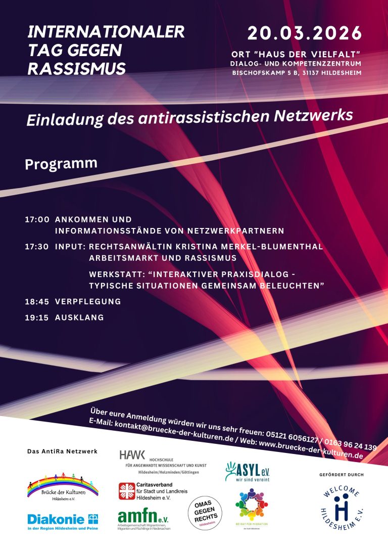 Flyer für den internationalen Tag gegen Rassismus 2026