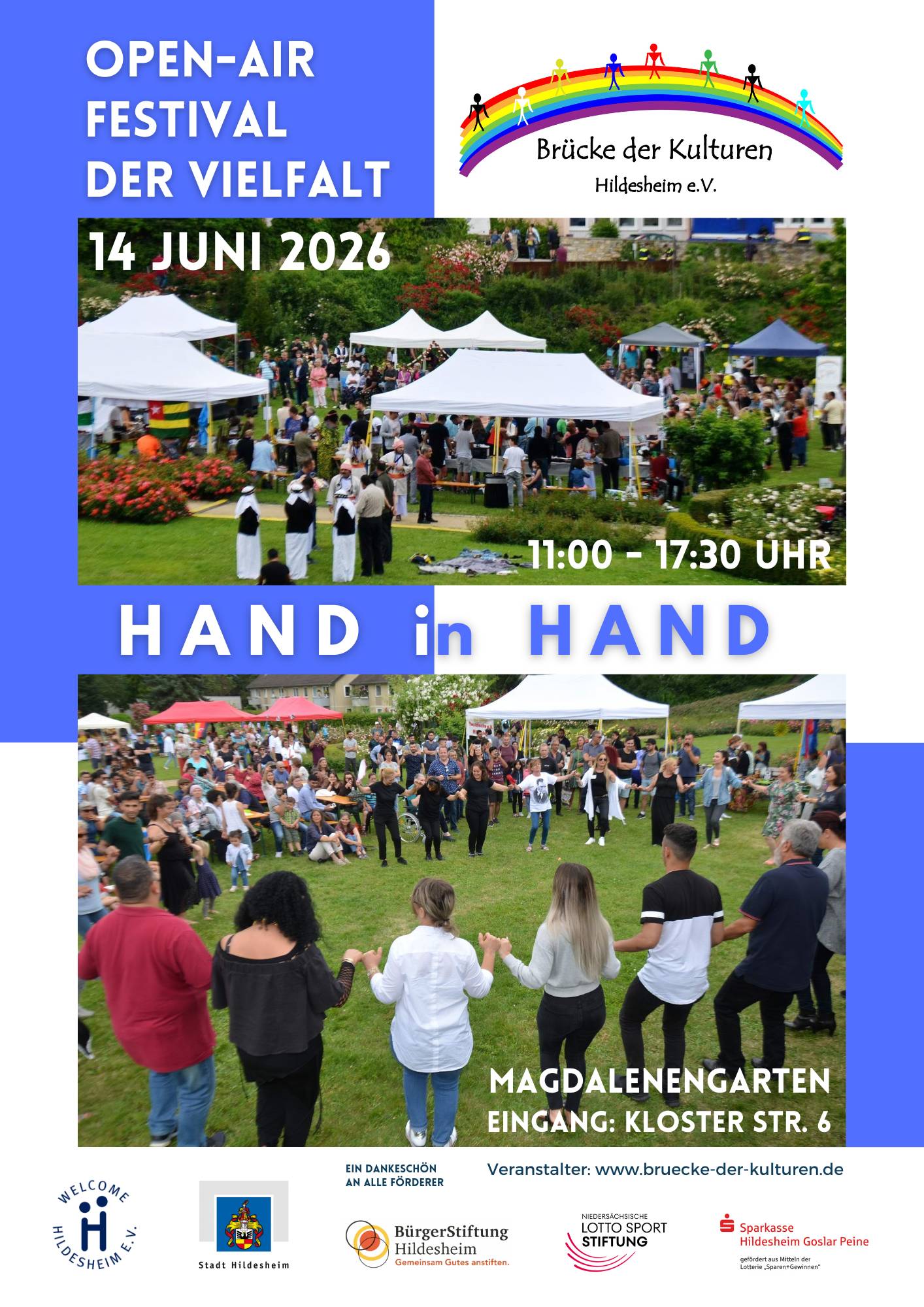 Plakat für das Open-Air Festival der Vielfalt 2026