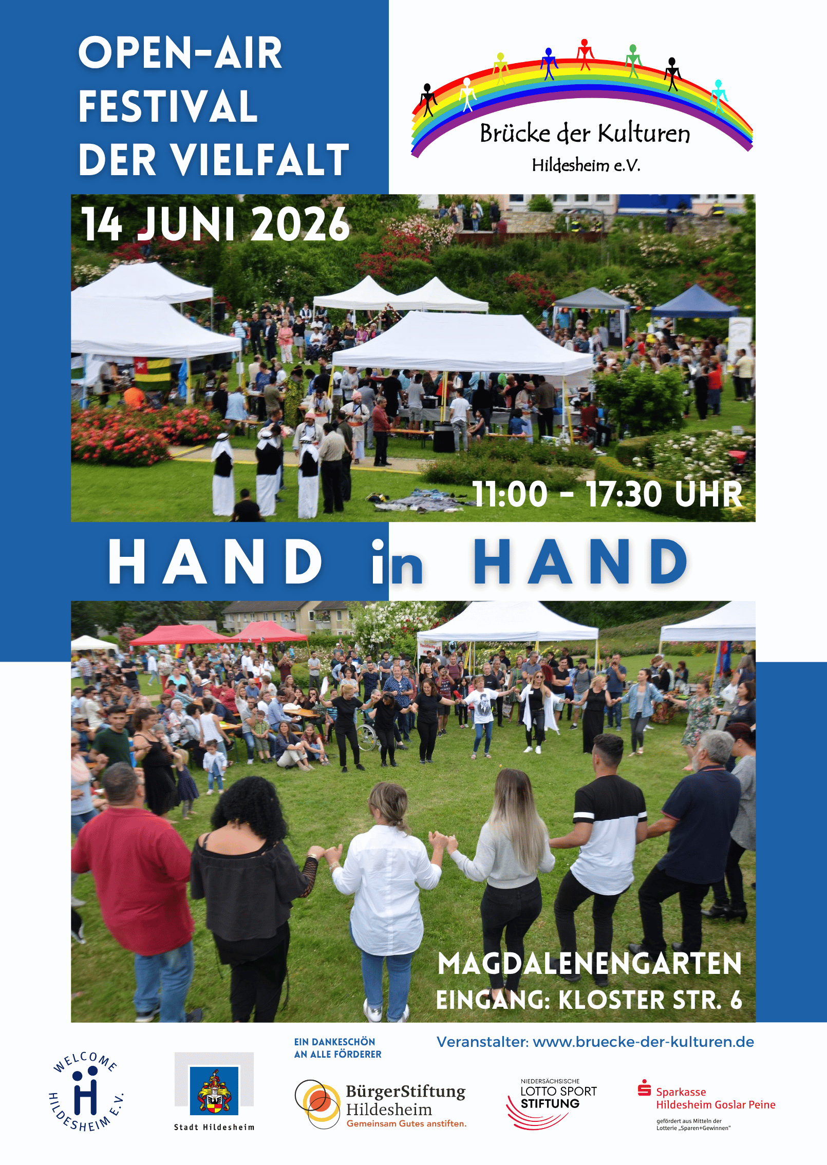 Plakat für das Open-Air Festival der Vielfalt 2026