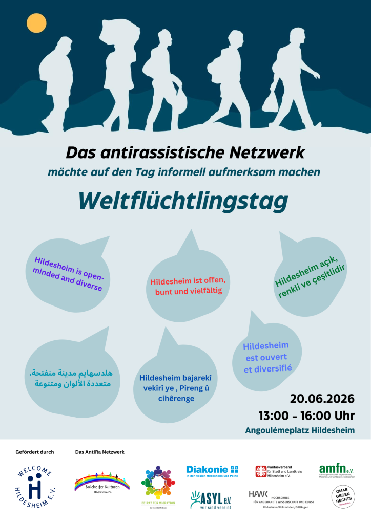 Flyer für den Weltflüchtlingstag am 20.06.2026