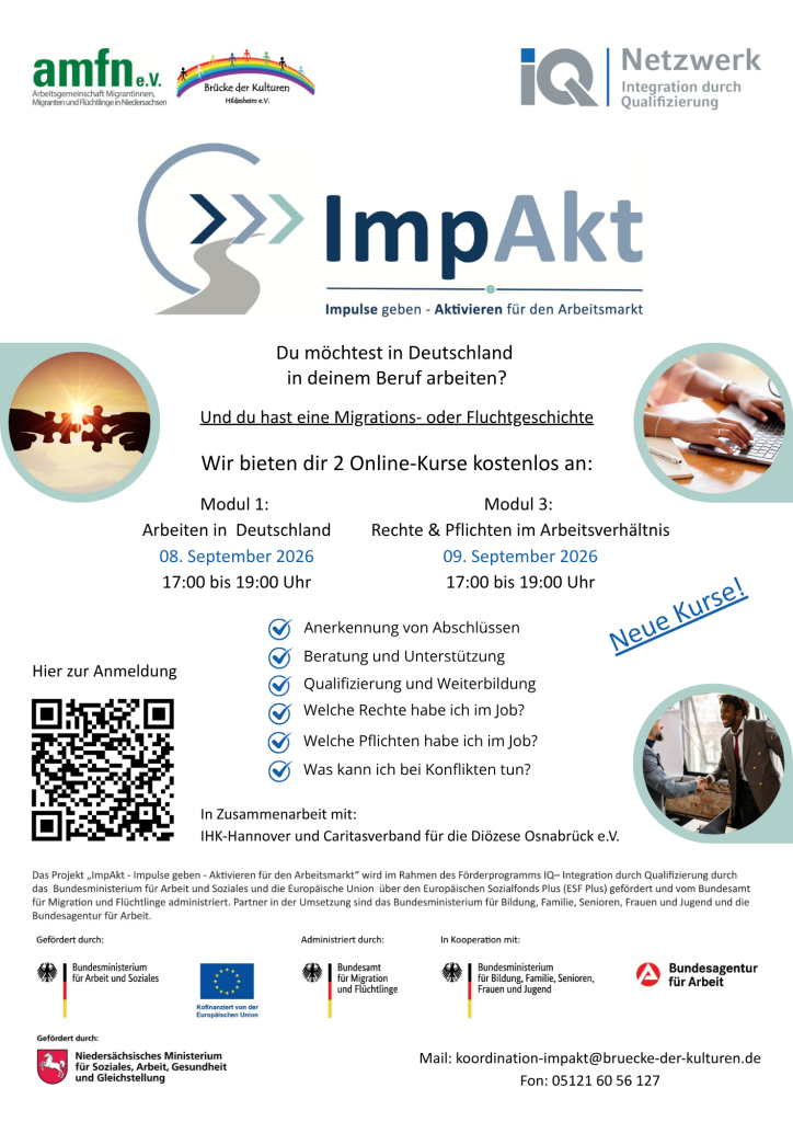 Flyer für die ImpAkt Module 1 und 3.