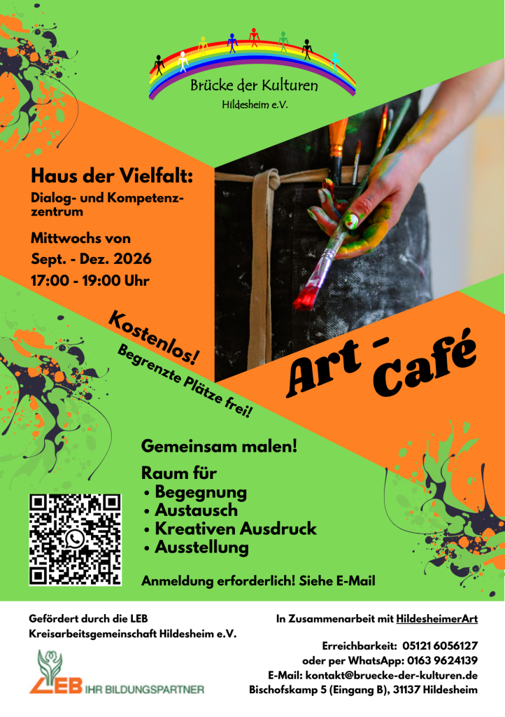 Flyer für das Projekt Art-Café