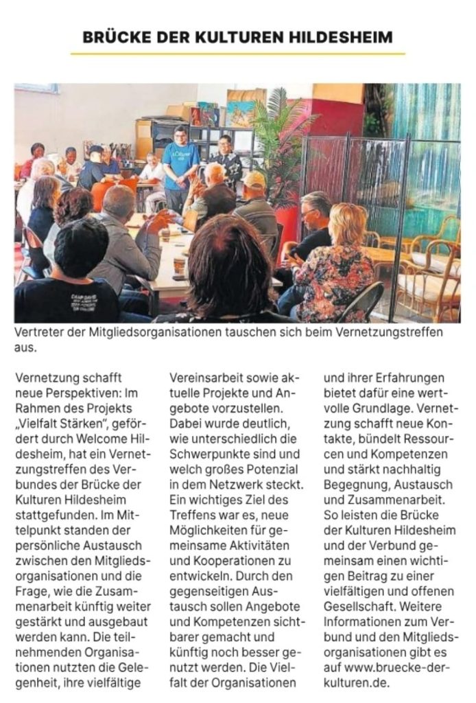 Pressebericht zum Vernetzungstreffen am 28.08.2026.