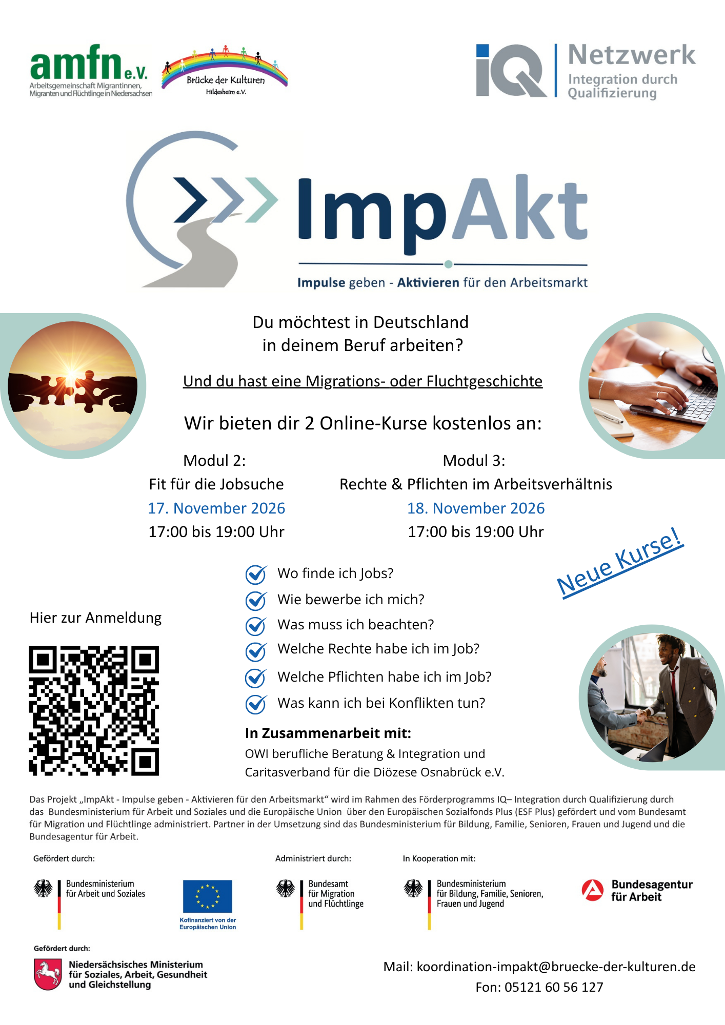 Flyer f&uuml;r weitere ImpAkt-Kurse im November.